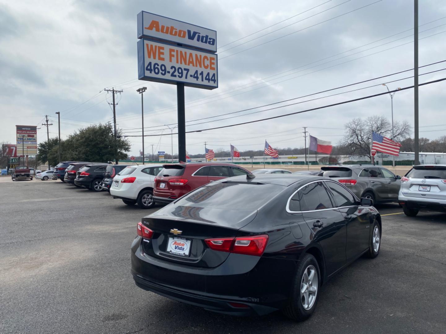 2018 BLUE Chevrolet Malibu LS (1G1ZB5ST7JF) with an 1.5L L4 DOHC 16V engine, 6A transmission, located at 420 I-35E, Lancaster, TX, 75146, (469) 297-4144, 32.593929, -96.823685 - Photo#3